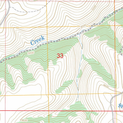 Sevenmile Creek, OR FSTopo Legacy Preview 2