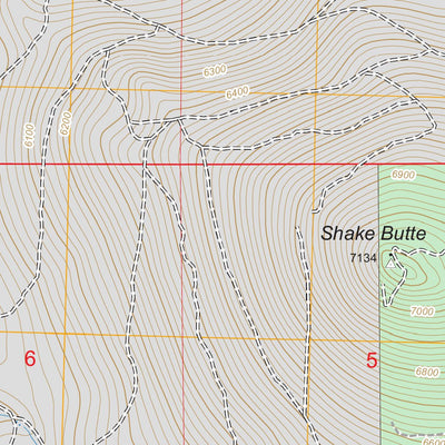 Shake Butte, OR FSTopo Legacy Preview 3