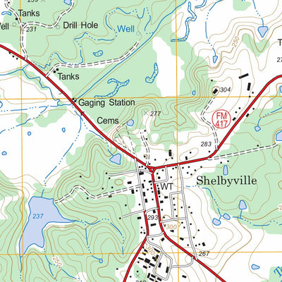 Shelbyville, TX FSTopo Legacy Preview 3