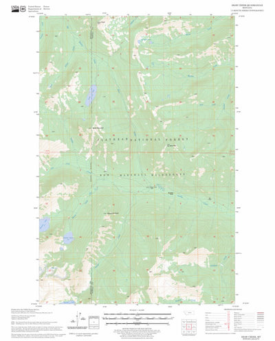 Shaw Creek, MT FSTopo Legacy Preview 1