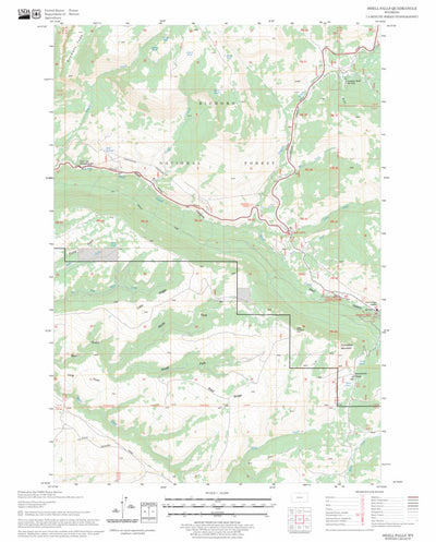 Shell Falls, WY FSTopo Legacy Preview 1