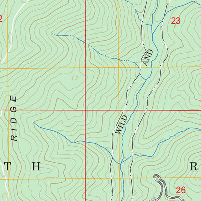 Shelly Creek Ridge, CA - OR FSTopo Legacy Preview 2
