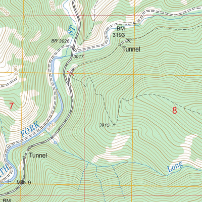 Shefoot Mountain, ID FSTopo Legacy Preview 3