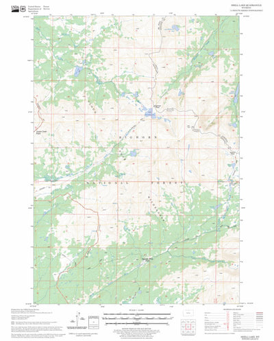 Shell Lake, WY FSTopo Legacy Preview 1