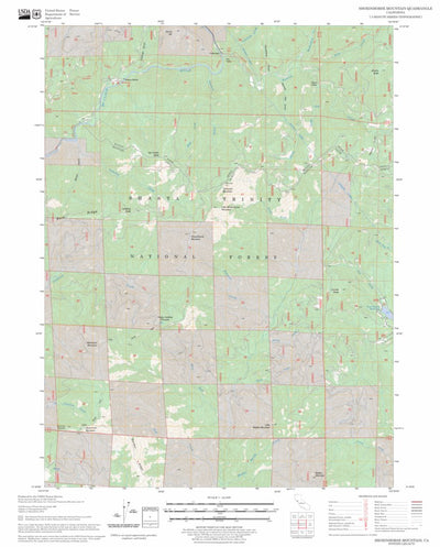 Shoeinhorse Mountain, CA FSTopo Legacy Preview 1