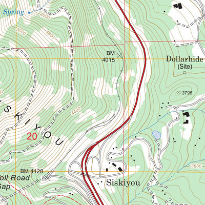 Siskiyou Pass, OR - CA FSTopo Legacy Preview 3