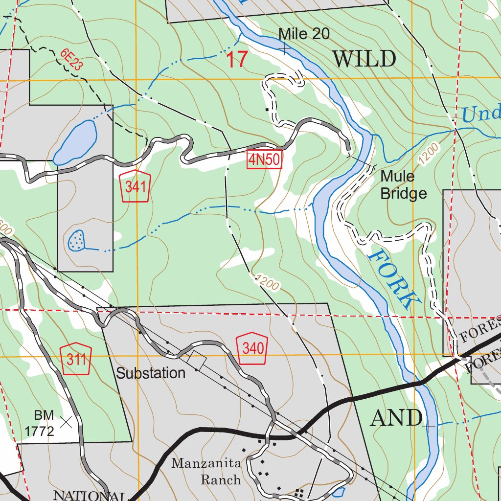 Sims Mountain, CA FSTopo Legacy Map by US Forest Service - Topo ...