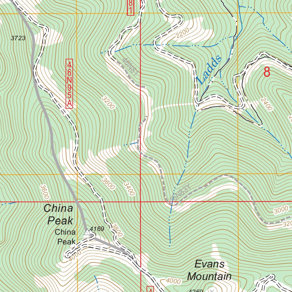 Slater Butte, CA FSTopo Legacy Map by US Forest Service - Topo | Avenza ...