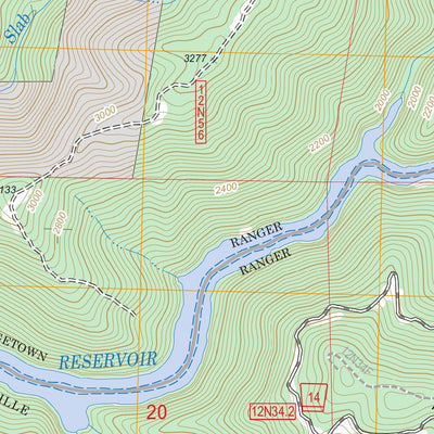 Slate Mountain, CA FSTopo Legacy Preview 3