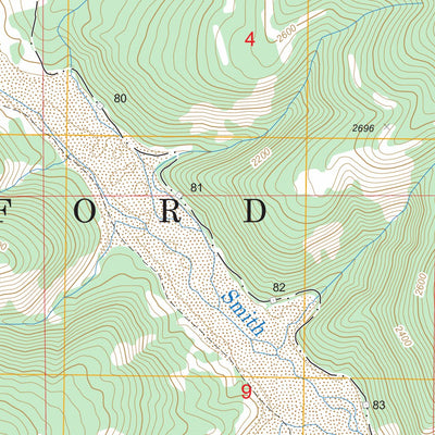 Smith Creek Butte, WA FSTopo Legacy Preview 3