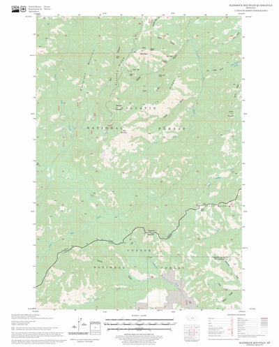 Sliderock Mountain, MT FSTopo Legacy Preview 1