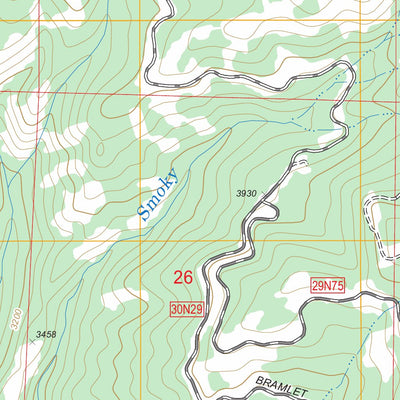 Smoky Creek, CA FSTopo Legacy Preview 3