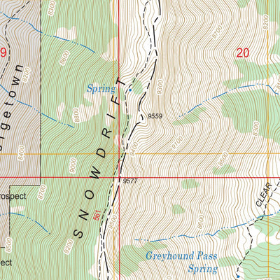 Snowdrift Mountain, ID FSTopo Legacy Preview 3