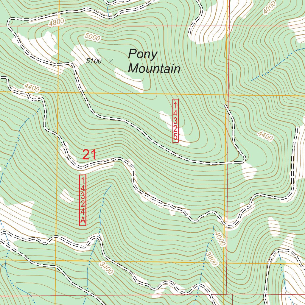 Spar Lake, MT FSTopo Legacy Map by US Forest Service - Topo | Avenza Maps