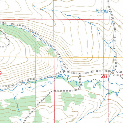 Springman Creek, WY FSTopo Legacy Preview 2