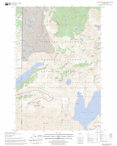 Spirit Lake West, WA FSTopo Legacy Preview 1