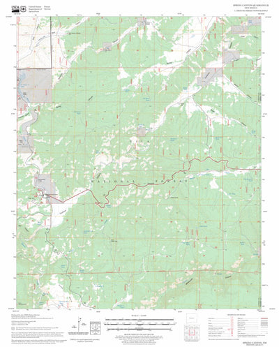 Spring Canyon, NM FSTopo Legacy Preview 1