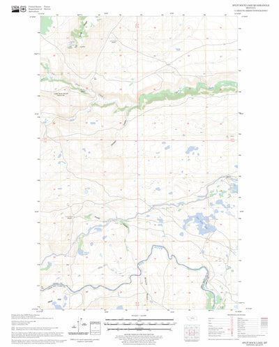Split Rock Lake, MT FSTopo Legacy Preview 1