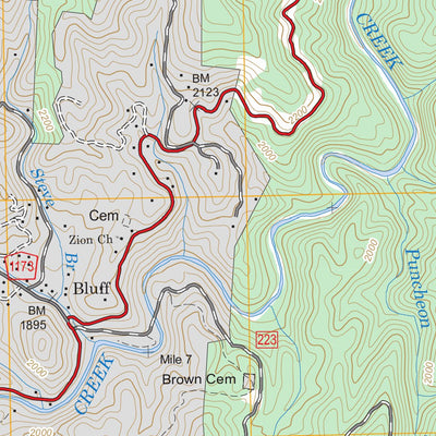 Spring Creek, NC FSTopo Legacy Preview 3
