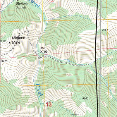 Spring Hill Creek, CO FSTopo Legacy Preview 3
