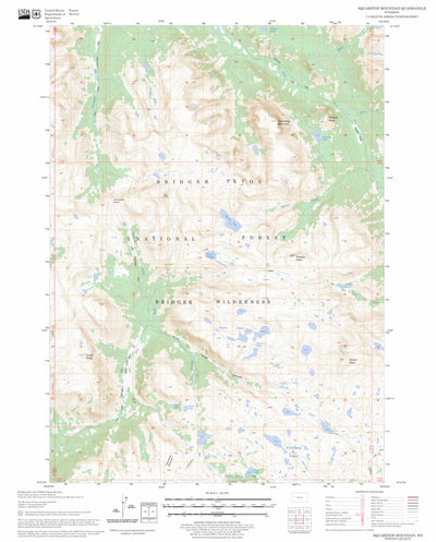 Squaretop Mountain, WY FSTopo Legacy Preview 1