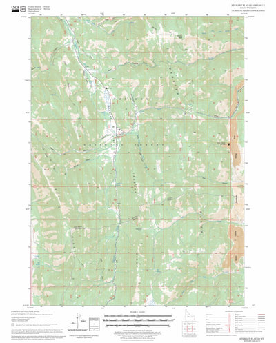 Stewart Flat, ID - WY FSTopo Legacy Preview 1