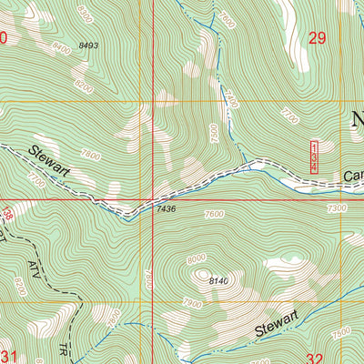 Stewart Flat, ID - WY FSTopo Legacy Preview 3