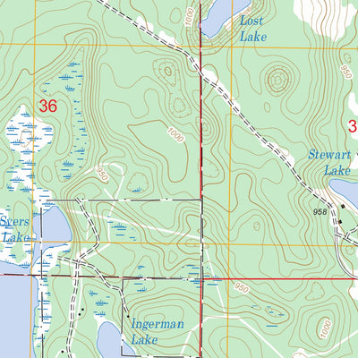 Stewart Lake, MI FSTopo Legacy Preview 3