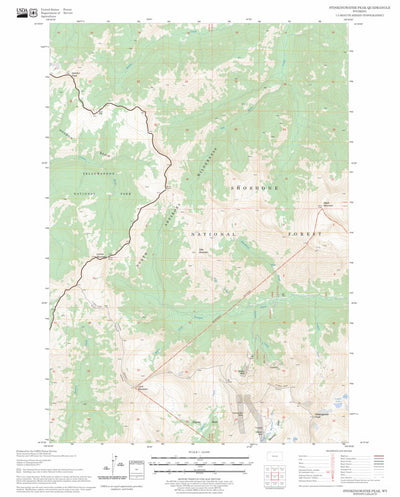 Stinkingwater Peak, WY FSTopo Legacy Preview 1