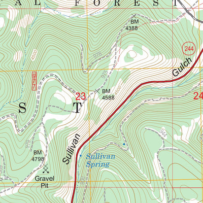 Sullivan Gulch, OR FSTopo Legacy Preview 3
