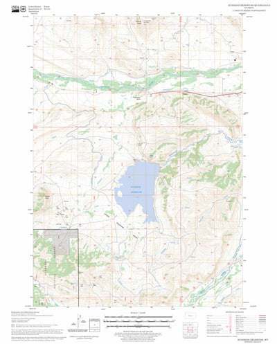 Sunshine Reservoir, WY FSTopo Legacy Preview 1