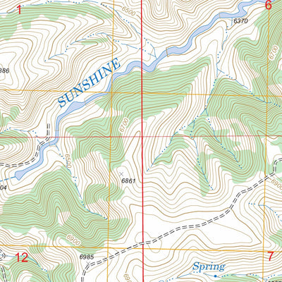 Sunshine Reservoir, WY FSTopo Legacy Preview 3