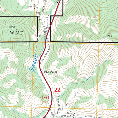 Swauk Prairie, WA FSTopo Legacy Preview 3