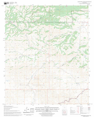 Surveyors Canyon, NM FSTopo Legacy Preview 1