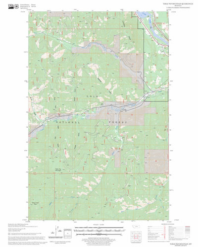 Table Top Mountain, MT FSTopo Legacy Preview 1