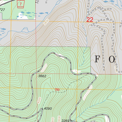 Table Top Mountain, MT FSTopo Legacy Preview 2