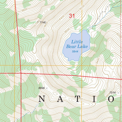Tangle Blue Lake, CA FSTopo Legacy Preview 3