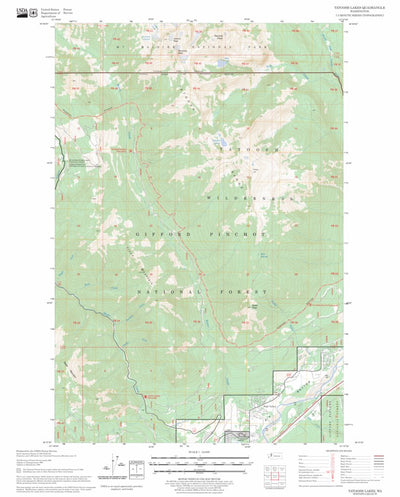 Tatoosh Lakes, WA FSTopo Legacy Preview 1