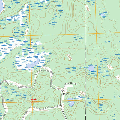 Tenderfoot Lake, WI - MI FSTopo Legacy Preview 2