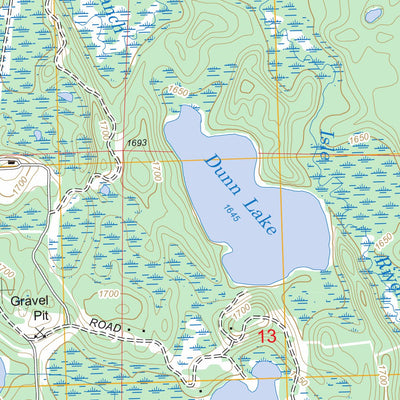 Tenderfoot Lake, WI - MI FSTopo Legacy Preview 3