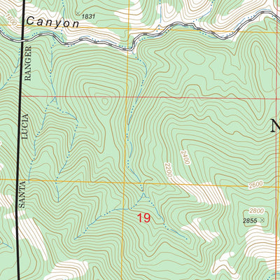 Tepusquet Canyon, CA FSTopo Legacy Preview 2