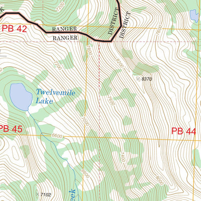 Tenmile Lake, MT - ID FSTopo Legacy Preview 3