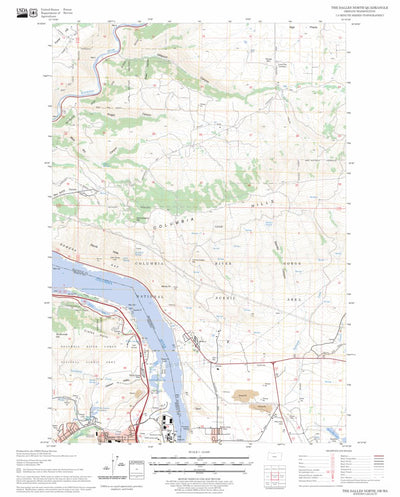 The Dalles North, OR - WA FSTopo Legacy Preview 1