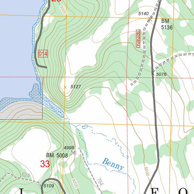 Thompson Reservoir, OR FSTopo Legacy Preview 2