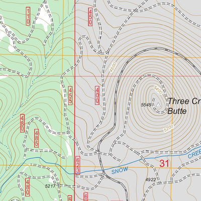 Three Creek Butte, OR FSTopo Legacy Preview 3