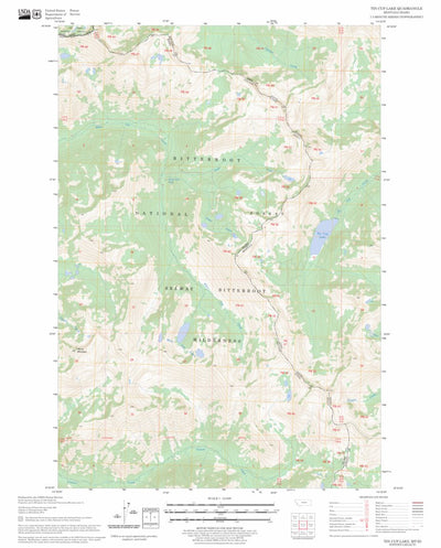 Tin Cup Lake, MT - ID FSTopo Legacy Preview 1