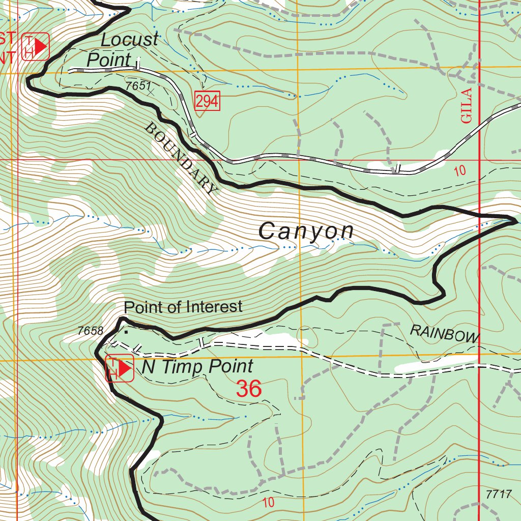 Timp Point, AZ FSTopo Legacy Map by US Forest Service - Topo | Avenza Maps
