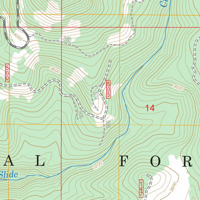 Toketee Falls, OR FSTopo Legacy Preview 2