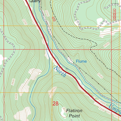 Toketee Falls, OR FSTopo Legacy Preview 3