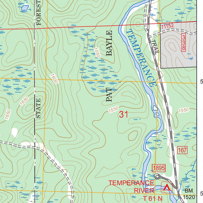 Toohey Lake, MN FSTopo Legacy Preview 3